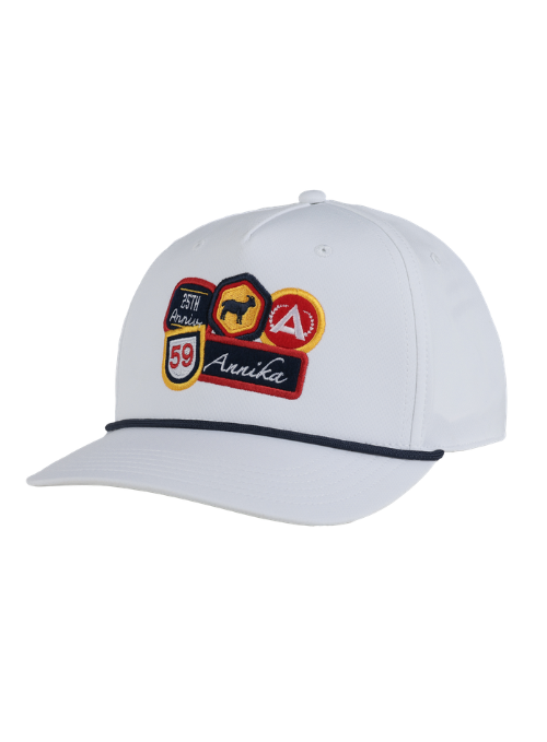 Annika 59 White AeroSphere Rope Cap
