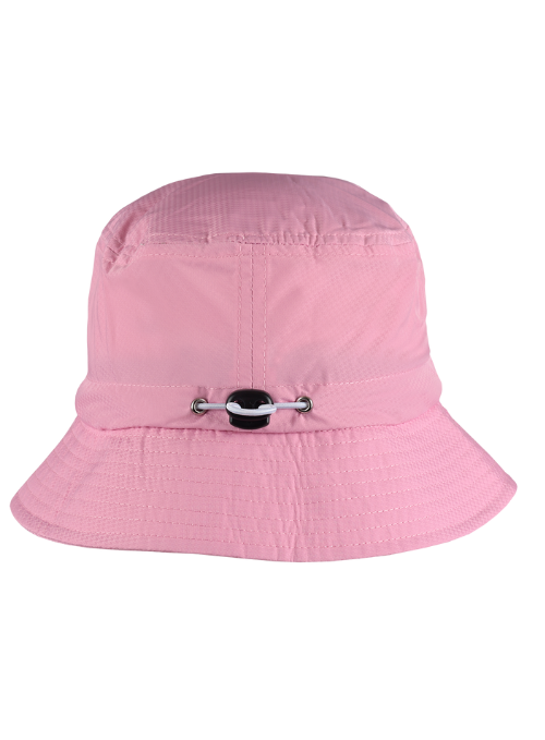 Annika Pink Houndstooth Fabric Bucket