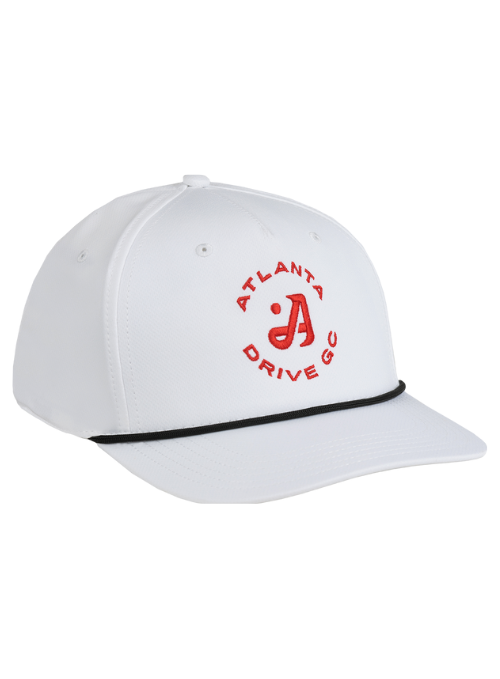 Atlanta Drive Golf Club White AeroSphere Tech Rope Cap
