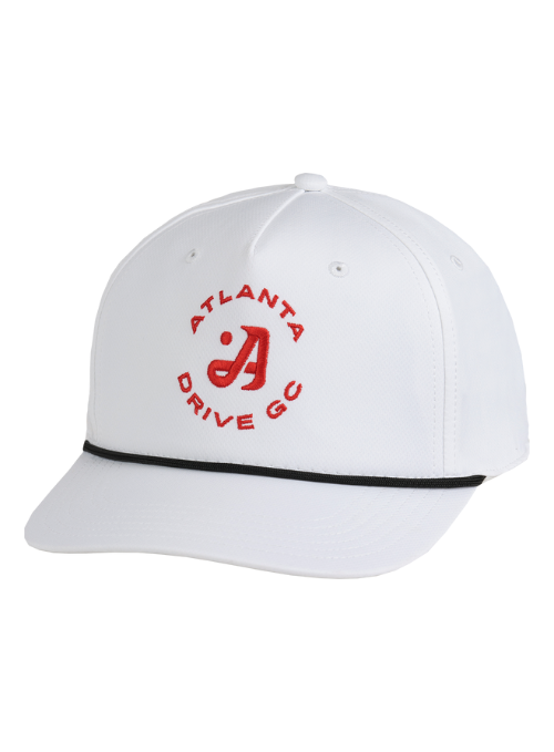 Atlanta Drive Golf Club White AeroSphere Tech Rope Cap