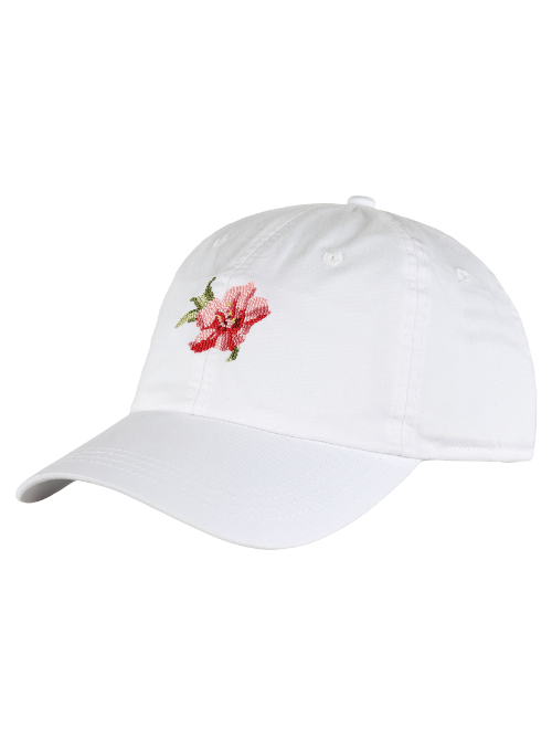 Azalea White Lightweight Cotton Hat