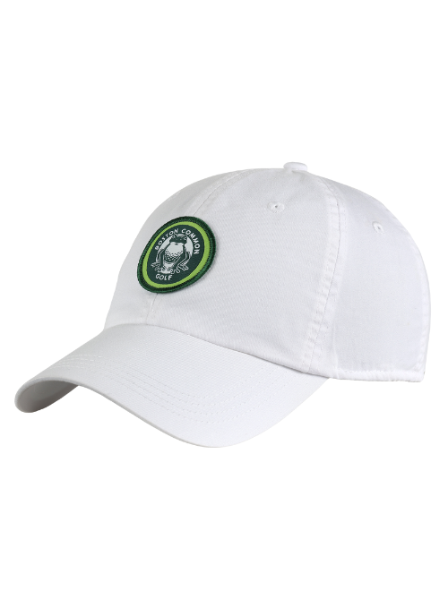 Boston Common Golf White Lightweight Cotton Cap