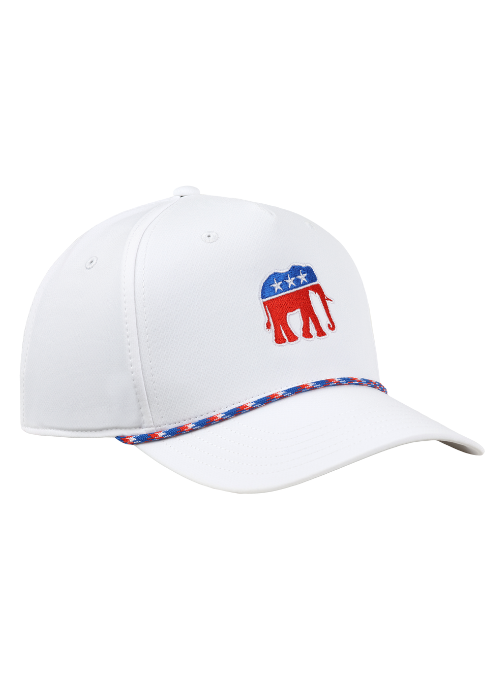 Elephant USA Themed Aerosphere Tech Fabric 5-Panel Rope Cap