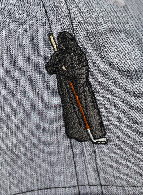 Golfin' Grim Reaper Cotton Linen Mesh Back Cap