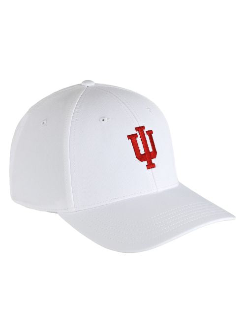Indiana Hoosiers White Ultimate Fit Aerosphere Tech Fabric Cap