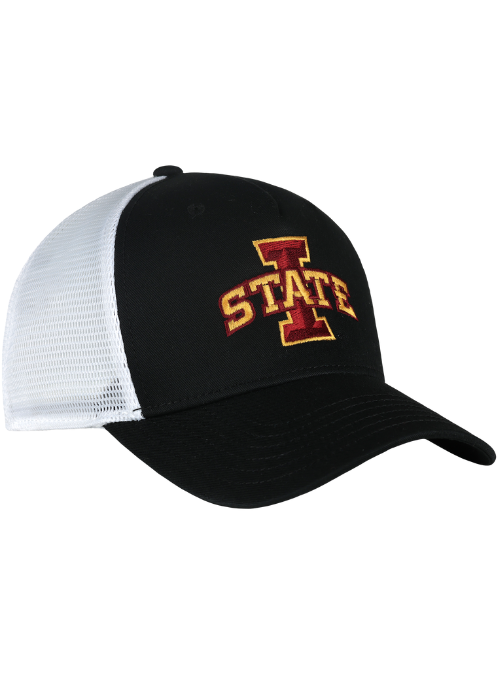 Iowa State Cyclones Black & White Mesh Back Cap