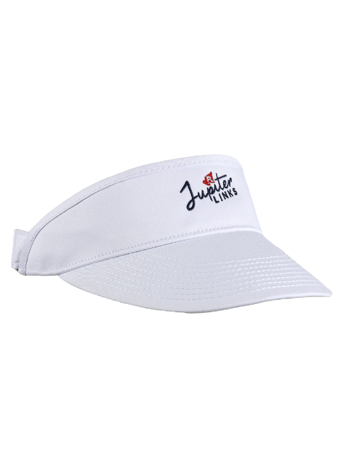 Jupiter Links GC White Chino Twill High Rise Visor – Ahead USA Shop