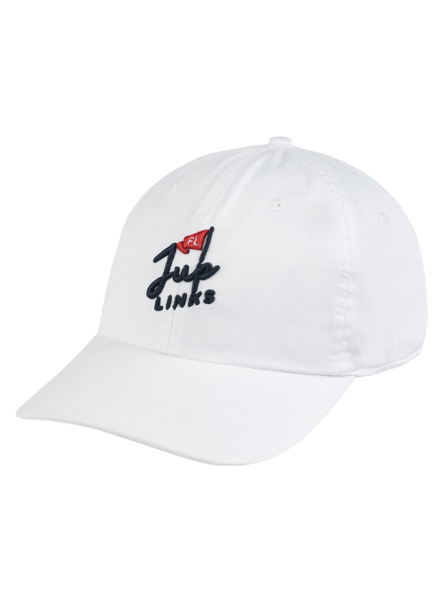 Jupiter Links GC White Lightweight Cotton Cap