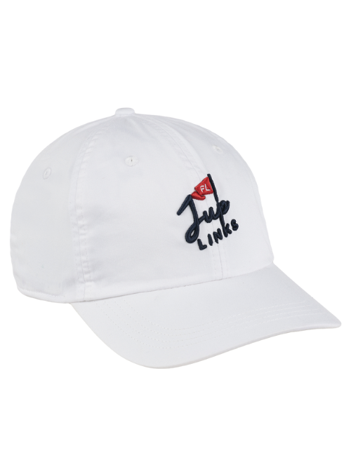 Jupiter Links GC White Lightweight Cotton Cap
