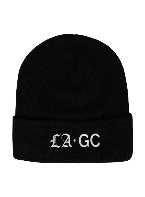 Los Angeles Golf Club Black Acrylic Cuff Knit Cap