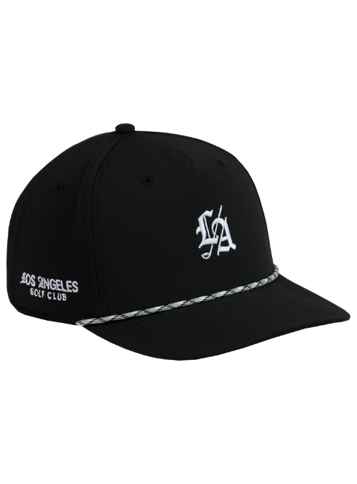 Los Angeles Golf Club Black AeroSphere Tech Rope Cap
