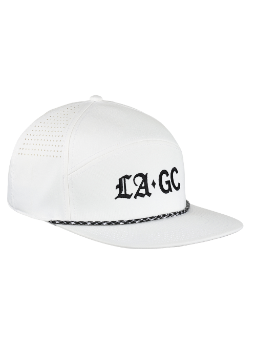 Los Angeles Golf Club White Recycled Poly with Rope Detail Cap