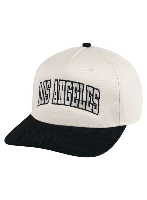 Los Angeles Golf Club Cream and Black Cotton Twill Cap
