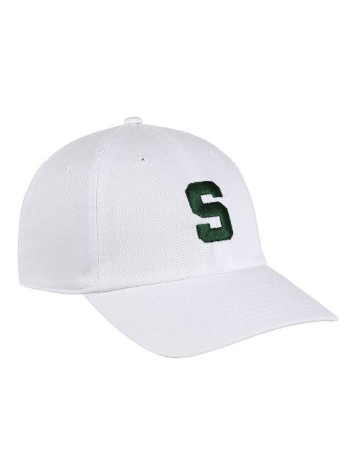 Michigan State Spartans White Washed Twill Cap