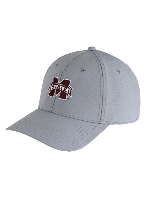 Mississippi State Bulldogs Light Grey Ultimate Fit Aerosphere Tech Fabric Cap