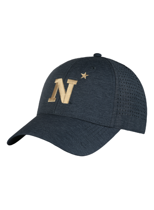 Naval Academy Midshipmen Navy Heather Laser Panel Cap