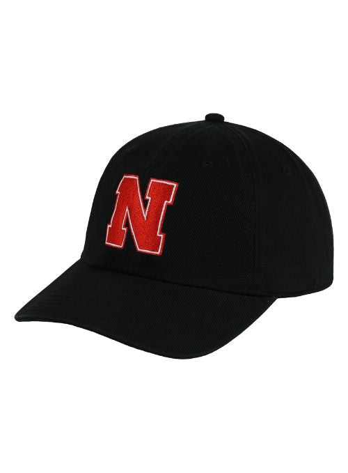 Nebraska Cornhuskers Black Washed Twill Cap