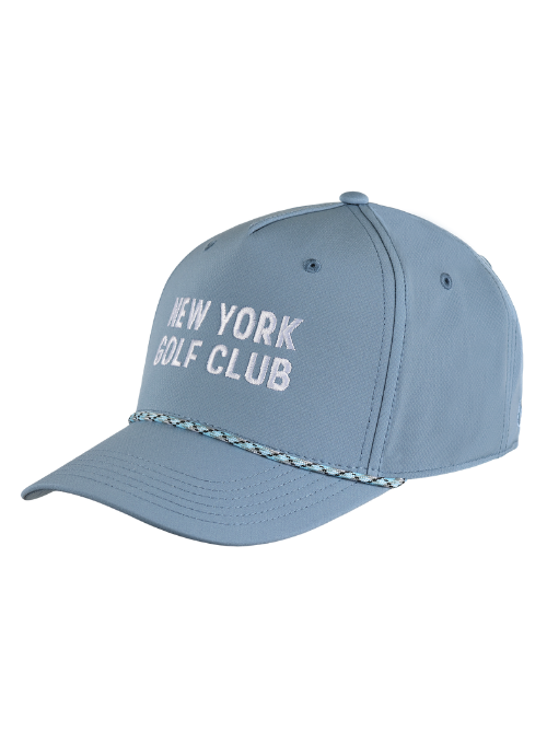 New York Golf Club Slate Blue AeroSphere Tech Fabric Rope Cap