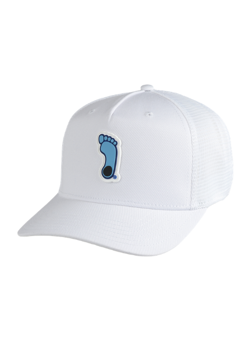 North Carolina Tar Heels White Mesh Back Cap with Dimensional Rubber Patch