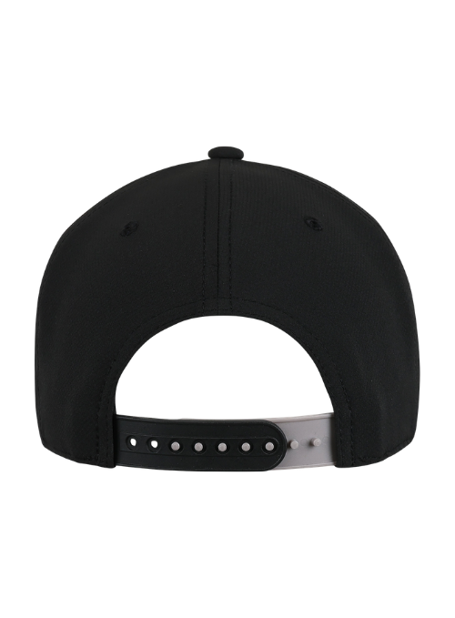 Ohio State Buckeyes Black AeroSphere Tech Rope Cap with Dimensional Rubber Patch