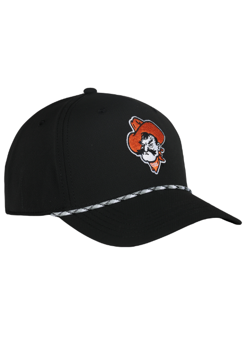 Oklahoma State Cowboys Black with Grey Rope Cap