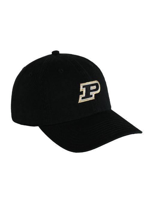 Purdue Boildermakers Black Washed Twill Cap
