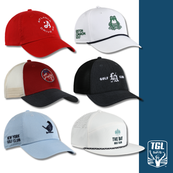 Famous golf course hats on sale