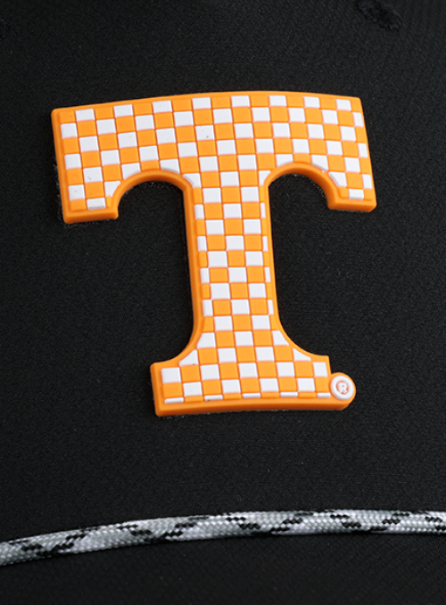 Tennessee Vols Black AeroSphere Tech Rope Cap with Dimensional Rubber Patch