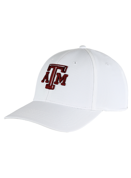 Texas A&M Aggies White Ultimate Fit Aerosphere Tech Fabric Cap