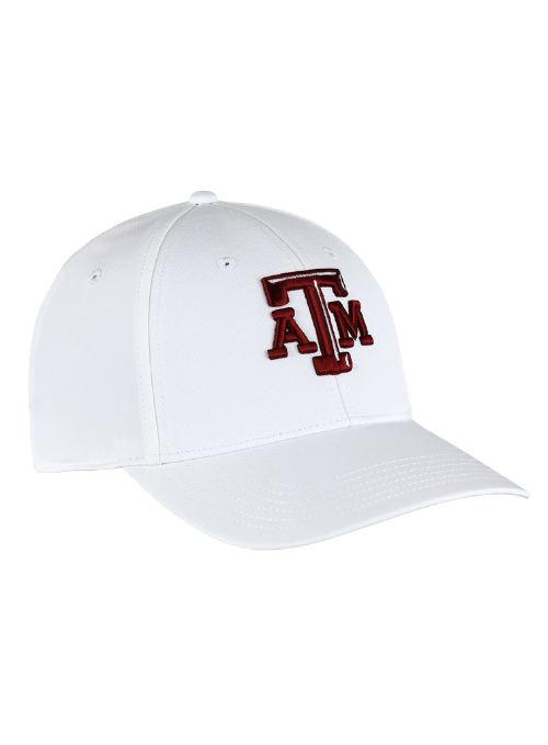 Texas A&M Aggies White Ultimate Fit Aerosphere Tech Fabric Cap