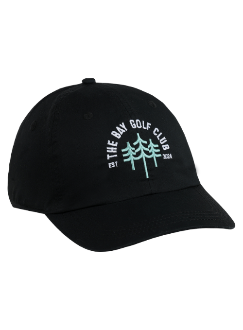 The Bay Golf Club Black Lightweight Cotton Cap