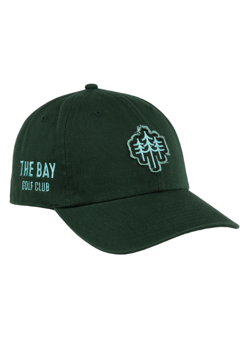 The Bay Golf Club Green Cotton Twill Cap