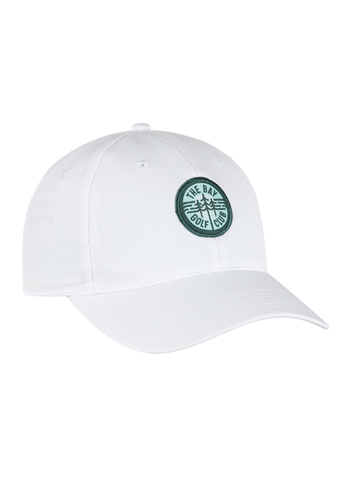 The Bay Golf Club White Ladies Fit AeroSphere Tech Fabric Cap