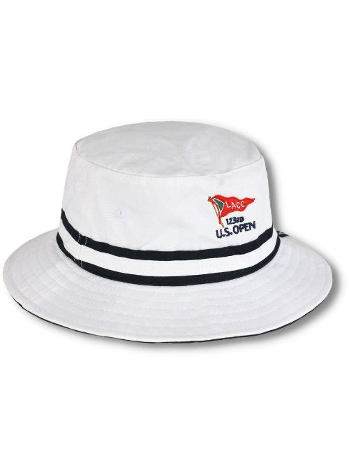 U.S. Open White & Navy Chino Twill Bucket Hat