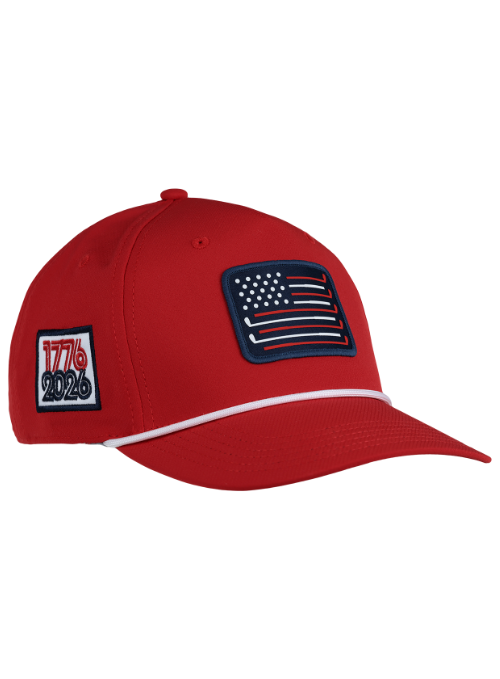 USA 250 AeroSphere Red Performance Rope Hat