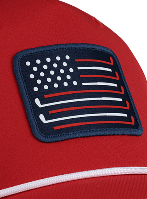 USA 250 AeroSphere Red Performance Rope Hat