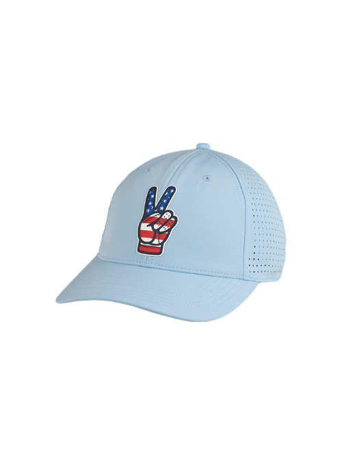 USA 250 AeroSphere Sky Blue Performance Hat with Perforated Panels