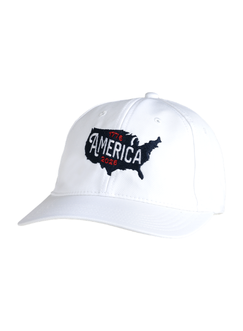 USA 250 AeroSphere Tech Fabric White Performance Hat