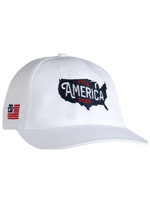 USA 250 AeroSphere Tech Fabric White Performance Hat