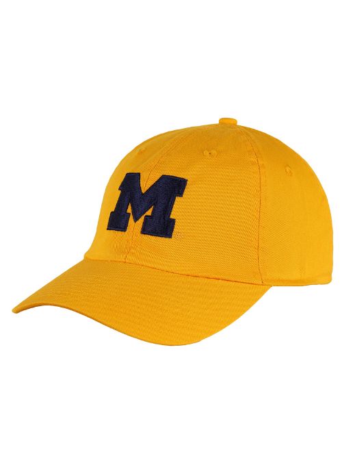 Michigan Wolverines Gold Washed Twill Cap