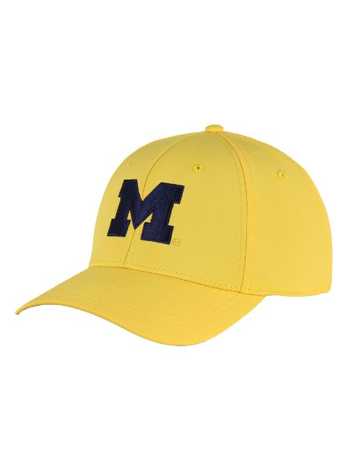 Michigan Wolverines Marigold Ultimate Fit Aerosphere Tech Fabric Cap
