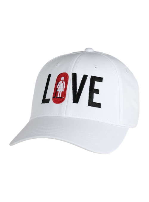 Women's Golf Day LOVE White AeroSphere Tech Fabric Hat