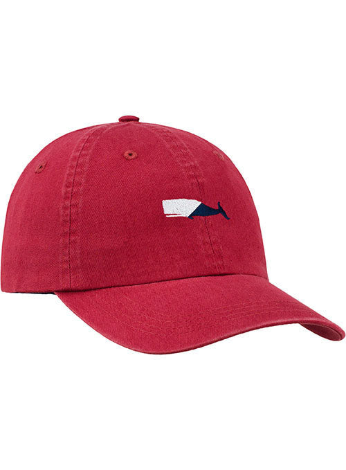 Newport Whale Relaxed Adjustable Ahead Cap in Red - Front Left View