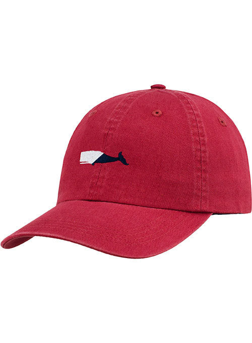 Newport Whale Relaxed Adjustable Ahead Cap in Red - Front Right View