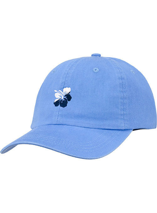 Newport Hibiscus Relaxed Adjustable Ahead Cap in Azure - Front Right View