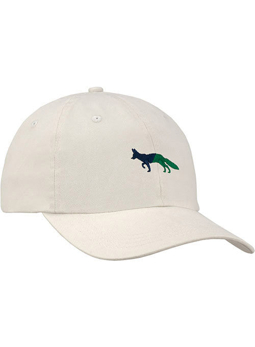 Newport Fox Relaxed Adjustable Ahead Cap in Chalk - Front Left View
