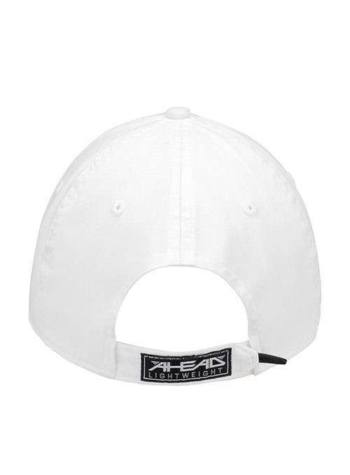 Jack Nicklaus Lightweight White Cotton Ahead Cap - Back View