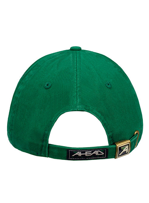Jack Nicklaus Vintage Green Cotton Ahead Cap - Back View