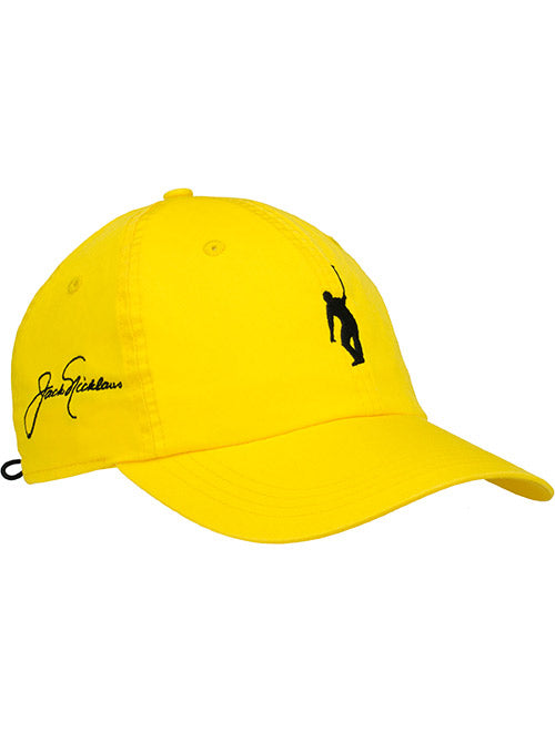 Jack Nicklaus Lightweight Yellow Cotton Ahead Cap in Marigold - Front Left View
