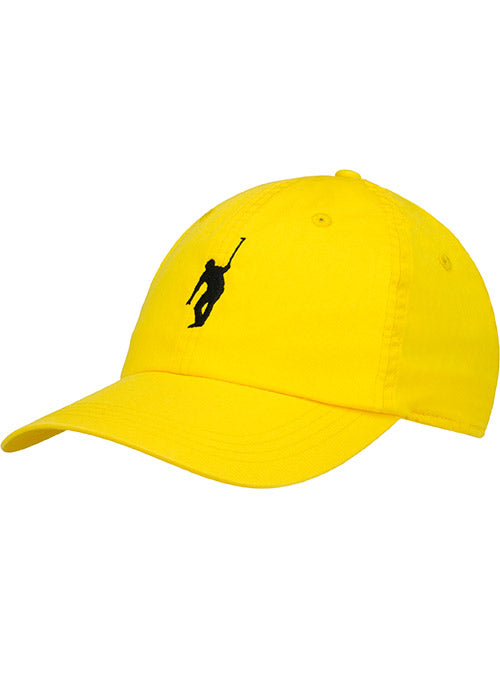 Jack Nicklaus Lightweight Yellow Cotton Ahead Cap in Marigold - Front Right View